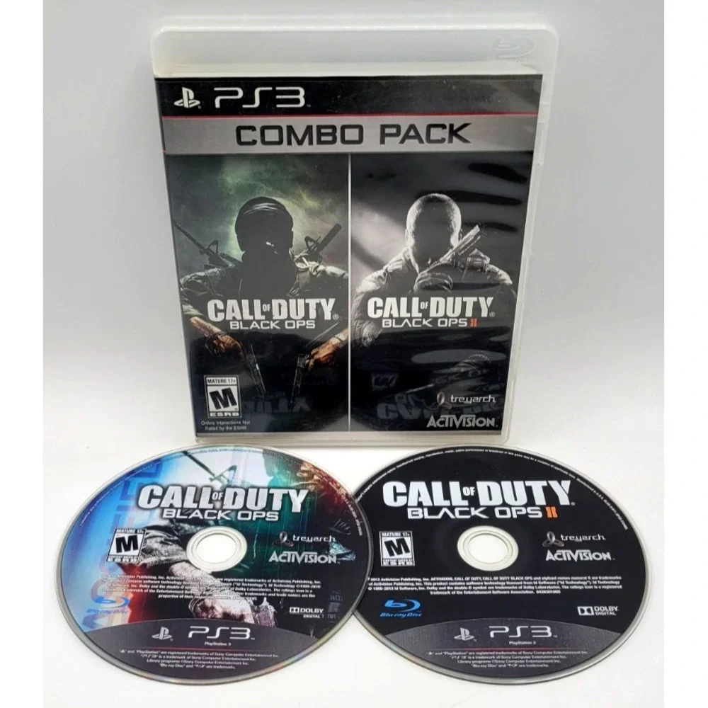Call Of Duty Black Ops Combo Pack PlayStation 3 Ps3 Black Ops 1 + 2